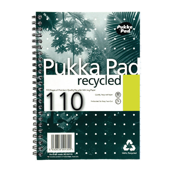 Pukka Pukka A5 Recycled Wirebound Notebook PK3