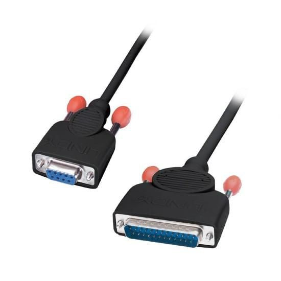 Lindy PC Serial Printer Cable, PC to Diablo, Epson, Fujitsu, Juki, OKI Microline, Seikosha or Star Printer, 2m (9DF/25DM)