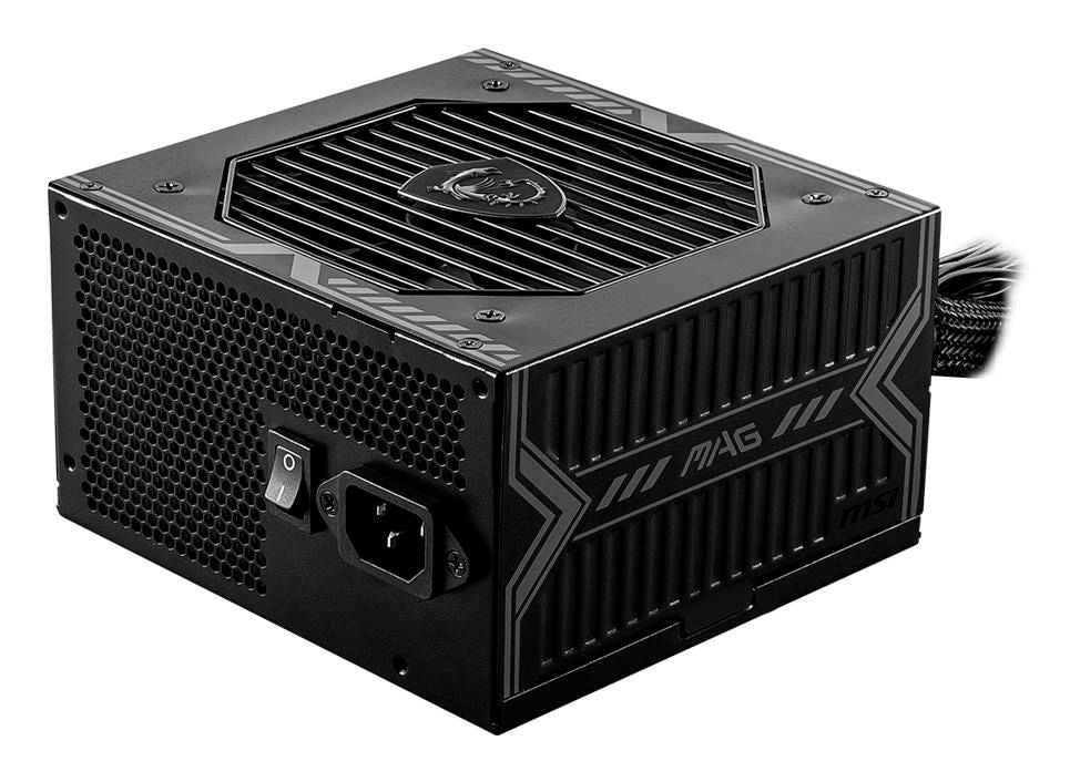 MSI Mag A650Bn Uk Psu '650W, 80 Plus Bronze Certified, 12V Single-Rail, Dc-To-Dc Circuit, 120Mm Fan, Non-Modular, Sleeved Cables, Atx