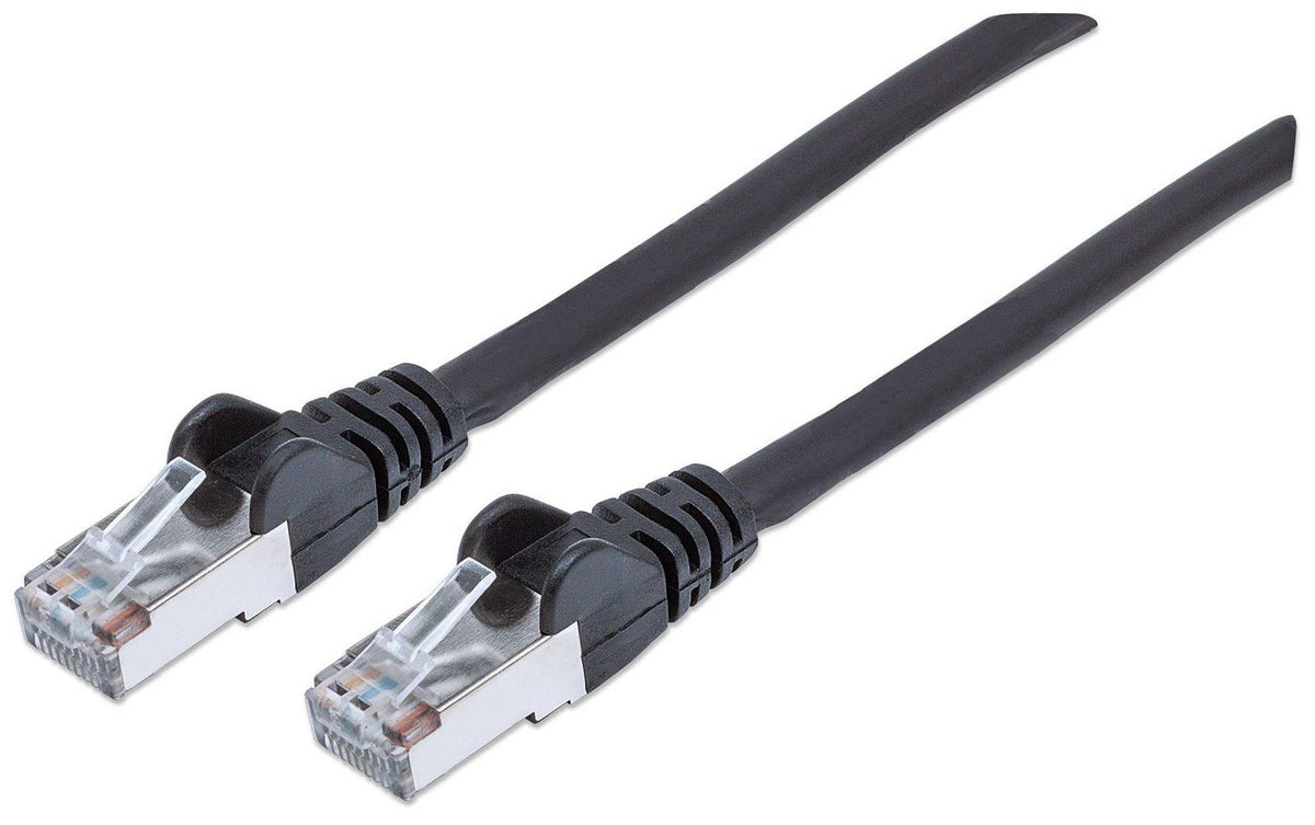 Intellinet CAT6a S/FTP Network Cable Network Patch Cable, Cat6A, 3m, Black, Copper, S/FTP, LSOH / LSZH, PVC, RJ45, Gold Plated Contacts,