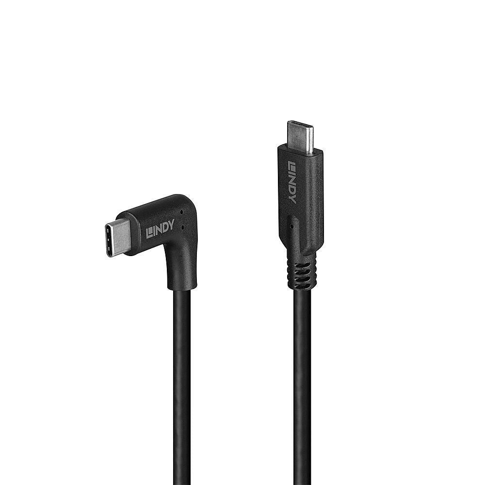 Lindy 1.5M USB 3.2 Type C Cable, 90° Right Angle Lindy 1.5M USB 3.2 Type C Cable, 90° Right Angle