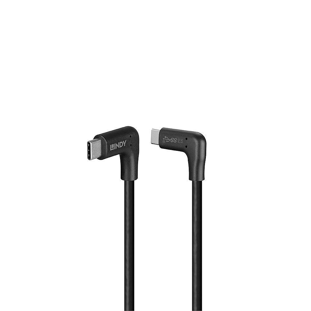 Lindy 1M USB 3.2 Type C Cable, 2 x 90° Right Angle Lindy 1M USB 3.2 Type C Cable, 2 x 90° Right Angle