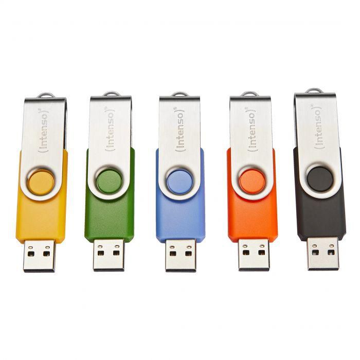 Intenso Basic Line Usb Flash Drive 8 Gb Usb Type-A 2.0 Black, Blue, Green, Orange, Yellow