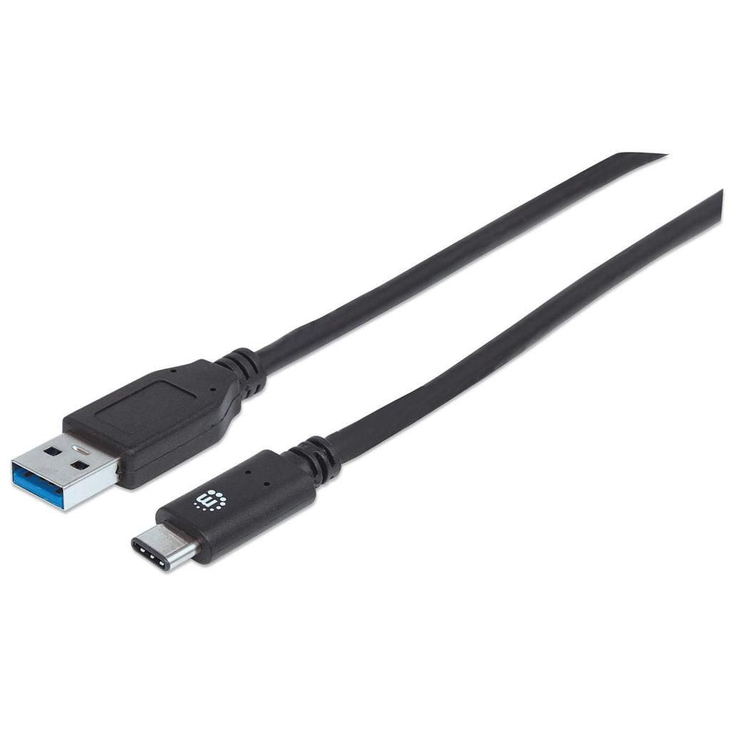 Manhattan Usb-C To Usb-A Cable, 1M, Male To Male, 10 Gbps (Usb 3.2 Gen2 Aka Usb 3.1), 3A (Fast Charging), Equivalent To Usb31Ac1M, Superspeed+