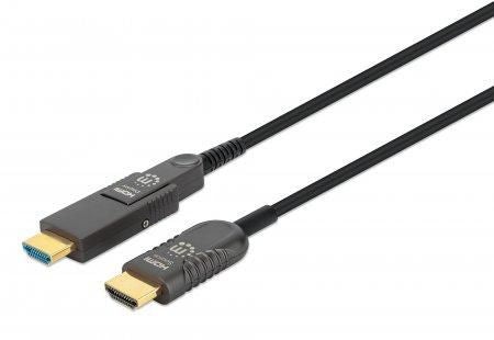 Manhattan Hdmi To Micro Hdmi Plenum-Rated Cable, 4K@60Hz (Premium High Speed), 30M, Active, Detachable Hdmi Male (Type A), Male To Male,