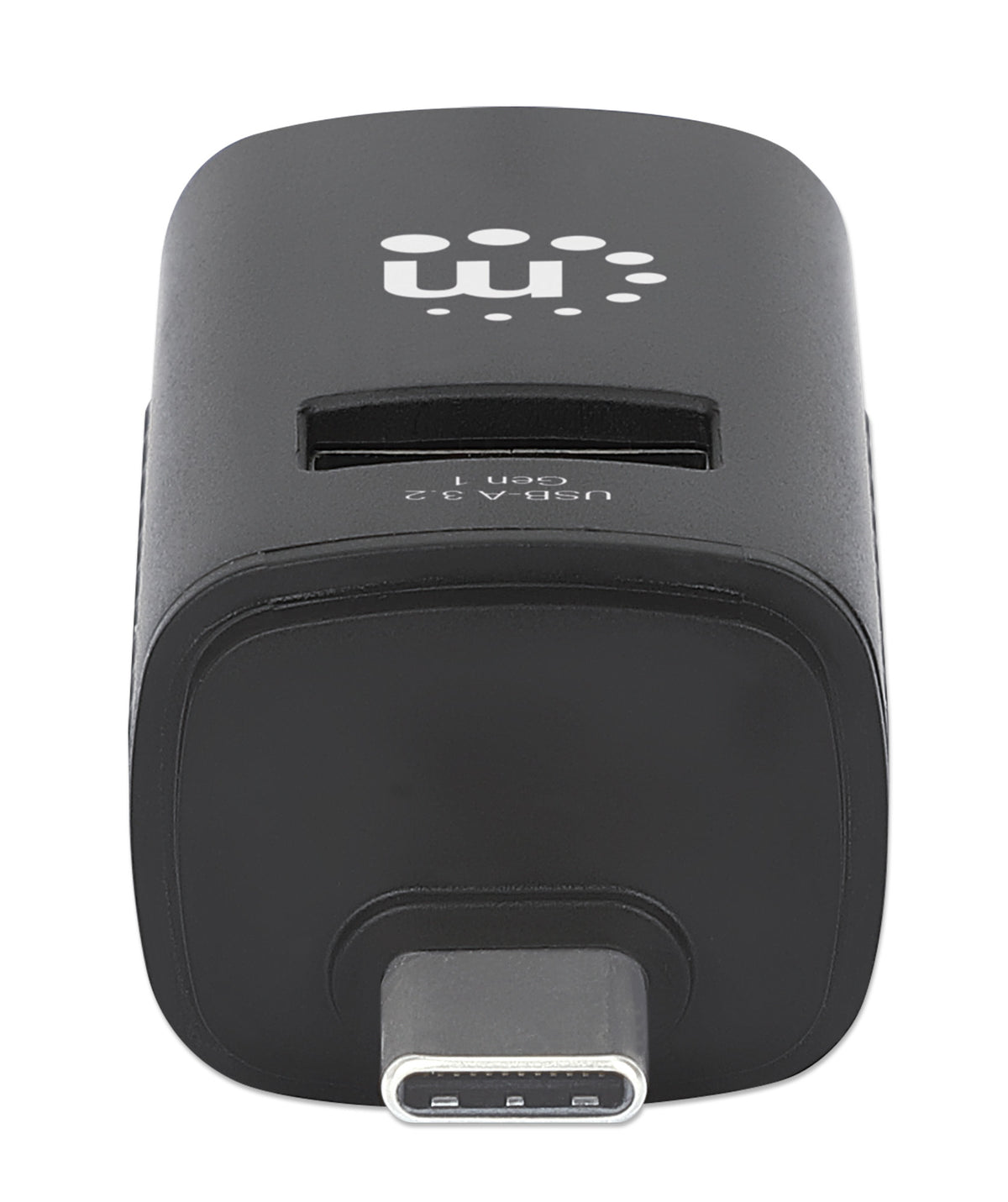 Manhattan USB-C 3-Port Hub, ULTRA COMPACT, 3x USB-A Ports (1x 5 Gbps USB 3.2 Gen1 aka USB 3.0, 3 x 480 Mbps USB 2.0), USB powered (no external power supply required)