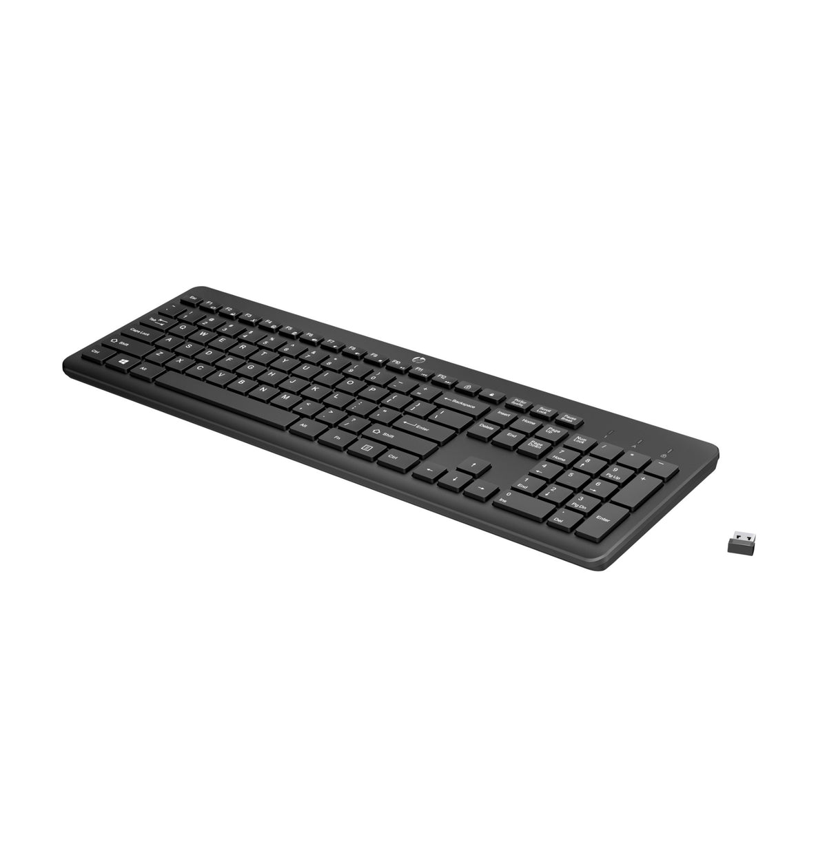 HP 230 BLK WL KBD keyboard Universal RF Wireless Black
