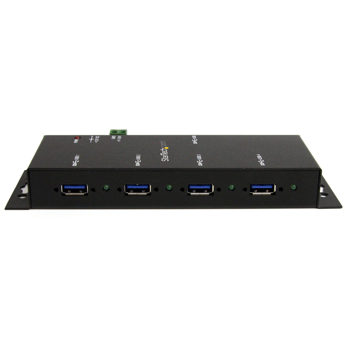 StarTech.com 4-Port USB 3.0 Hub - 5Gbps - Metal Industrial USB-A Hub - Wall or Desk Mountable USB Data Hub - TAA Compliant USB Expander Hub