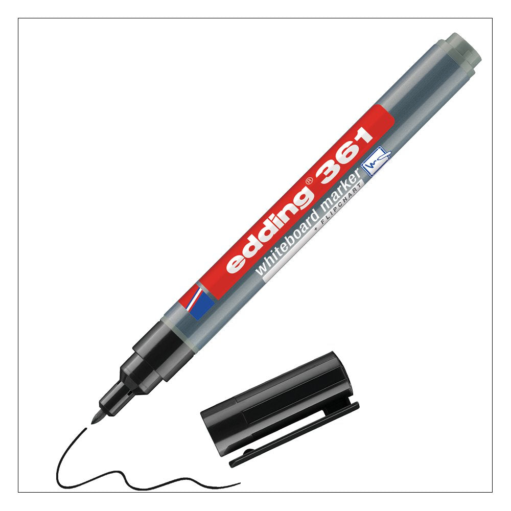 Edding e-361 Whiteboard Marker Black (10)