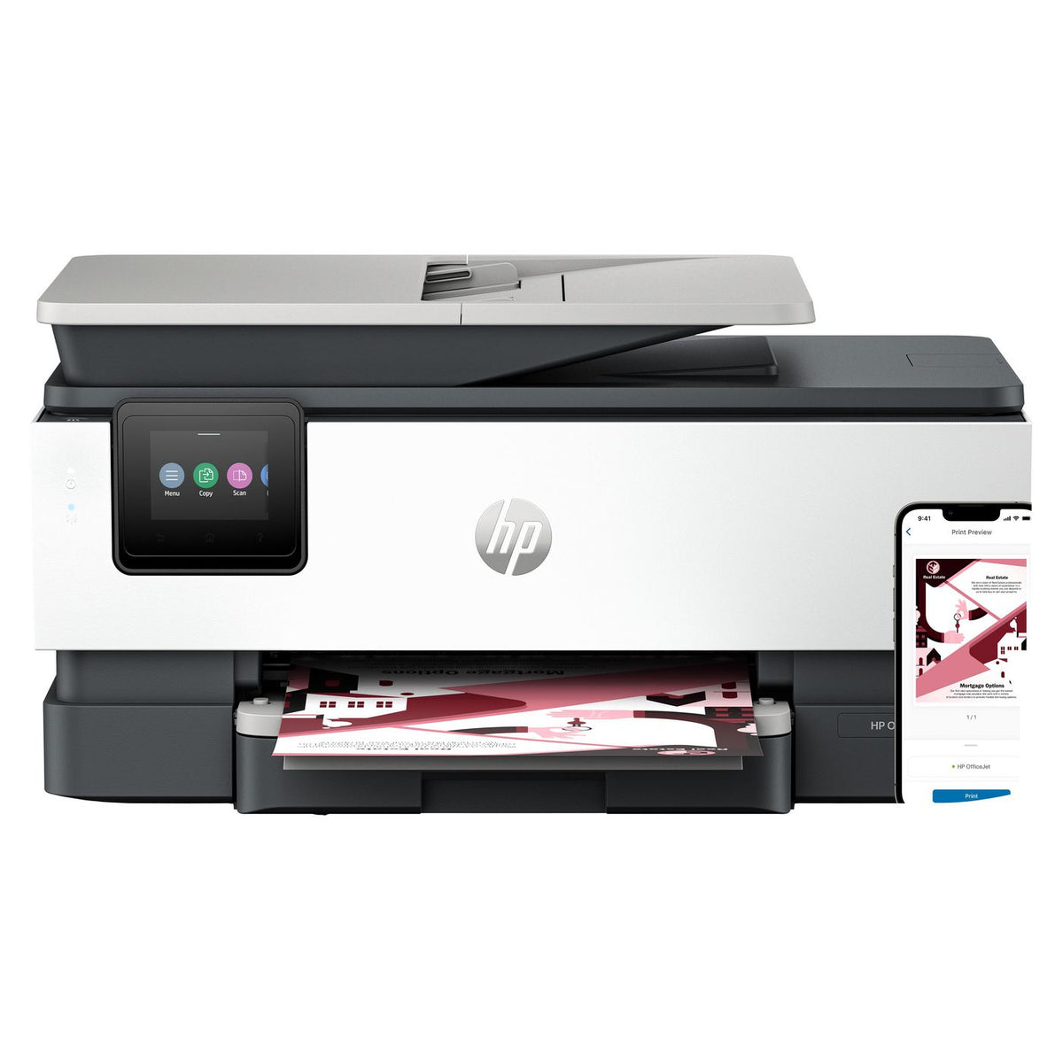 HP Officejet Pro Hp 8124E All-In-One Printer, Color, Printer For Home, Print, Copy, Scan, Automatic Document Feeder Touchscreen