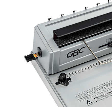 GBC W12 Manual Punch and Wire Binding Machine Capacity 125 A4 Sheets