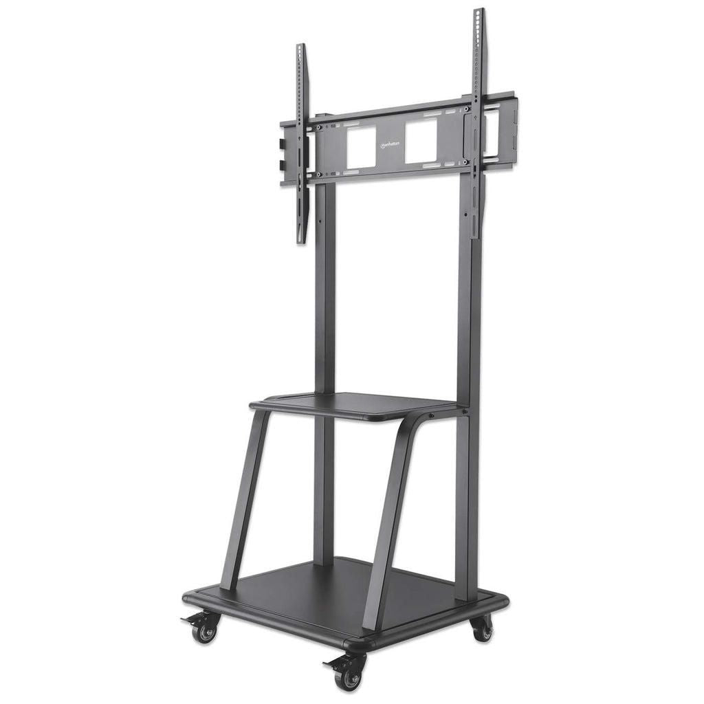 Manhattan TV & Monitor Mount, Trolley Stand, 1 screen, Screen Sizes: 37-100", Black, VESA 200x200 to 800x600mm, Max 150kg, LFD, Lifetime