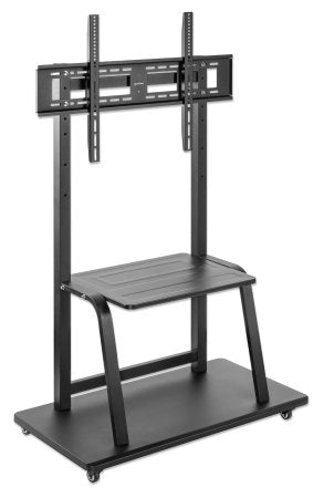 Manhattan Trolley Mount Stand for TV & Monitors, For screens 37" to 100", VESA compatibility: all between 200x200 to 800x600mm - check the dimensions of the four mounting holes on back of screen to ensure it fits, Max 150kg, Height-adjustable to four leve