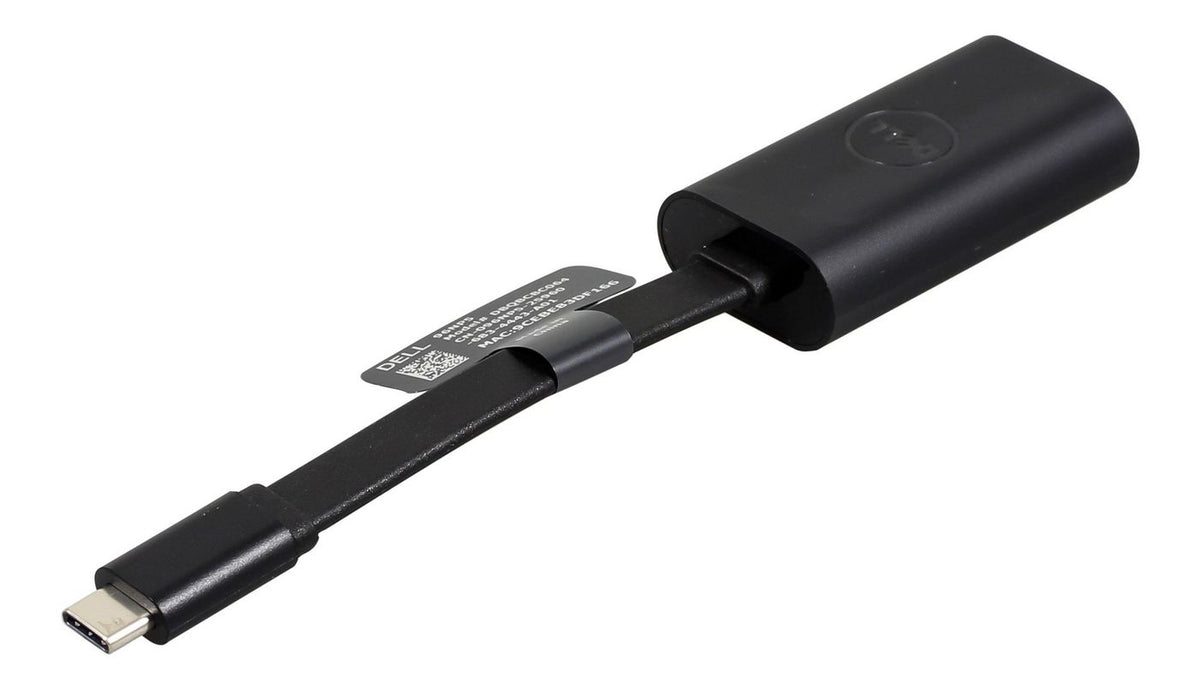 Dell Adapter USB-C To Ethernet 470-ABND, Gigabit Ethernet, USB Type-C, Male/Female, Black