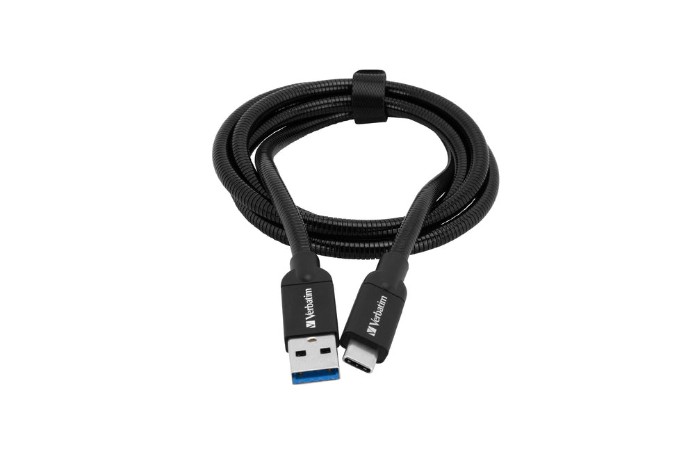 Verbatim 48871 USB cable 1 m USB 3.2 Gen 2 (3.1 Gen 2) USB A USB C Black