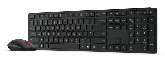 Lenovo 4X31S04814 keyboard Mouse included Office RF Wireless + Bluetooth German Black