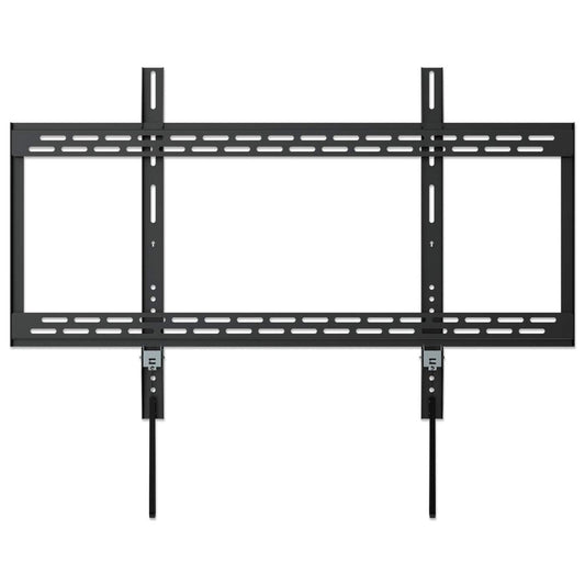 Manhattan Wall Mount for TV & Monitors (Fixed), For screens 60" to 100", VESA compatibility: all between 200x200mm to 900x600mm - check the dimensions of the four mounting holes on back of screen to ensure it fits, Max 50kg, Black, Bracket