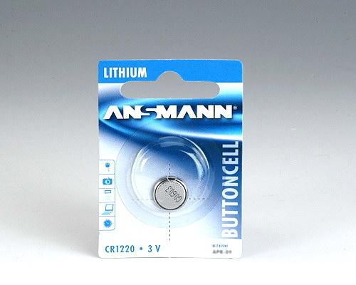 ANSMANN Battery CR1220, 3V, Li-ion Lithium CR 1220, 3 V Battery, Single-use battery, Lithium-Ion (Li-Ion), 3 V, 1 pc(s), CR 1220