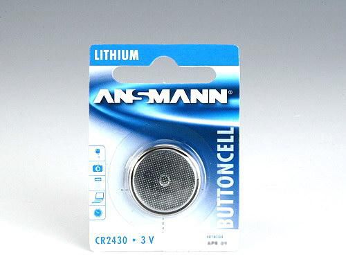 ANSMANN Lithium CR 2430, 3 V Battery Lithium CR 2430, 3 V Battery, Single-use battery, Lithium-Ion (Li-Ion), 3 V, 1 pc(s), CR 2430
