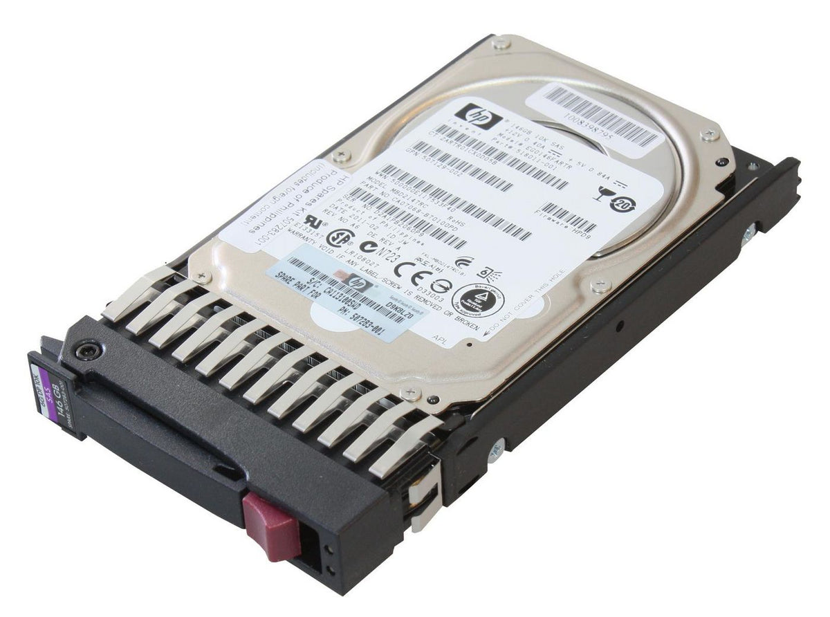 Hewlett Packard Enterprise HDD 146GB 2.5 inch SFF 146GB 6G SAS 10K rpm 2.5-inch Dual Port Enterprise Hard Disk Drive, 2.5", 146 GB, 10000 RPM