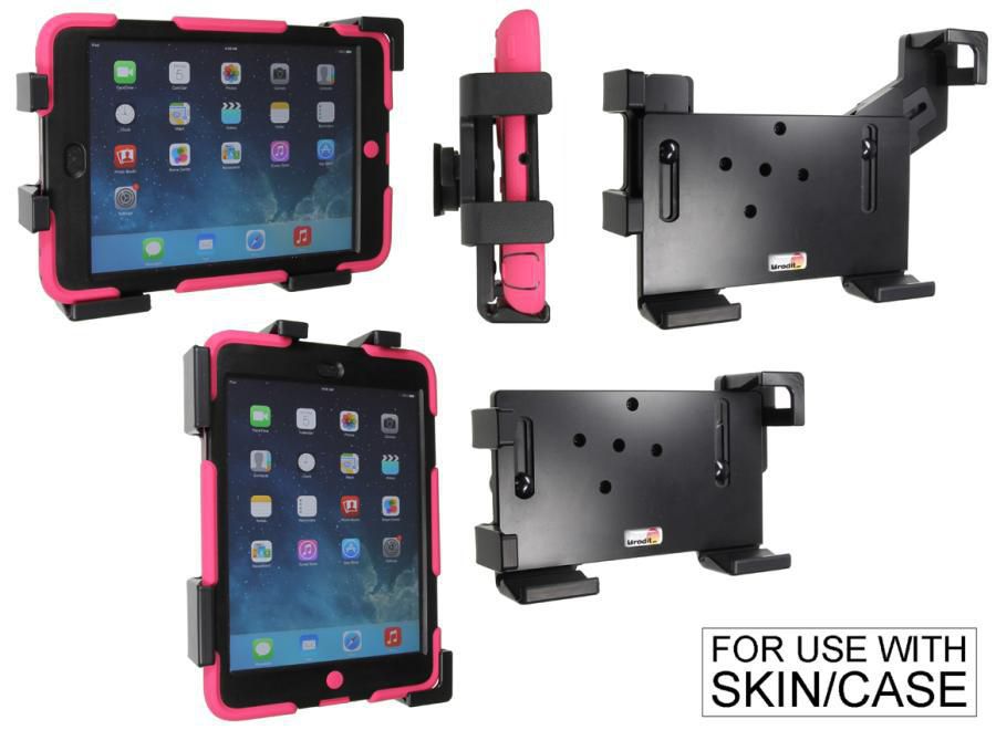 Brodit Passive holder w. tilt swivel Fits devices with skin. Width: 185-245 mm. Height: 108-173 mm.