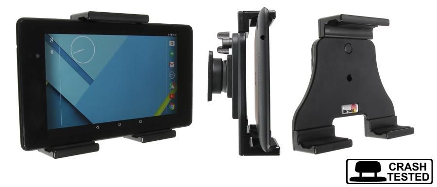 Brodit Passive holder w. tilt swivel Adjustable holder. Fits devices w/ or w/o skin/case w/ height 120-150mm, max thickness 25mm