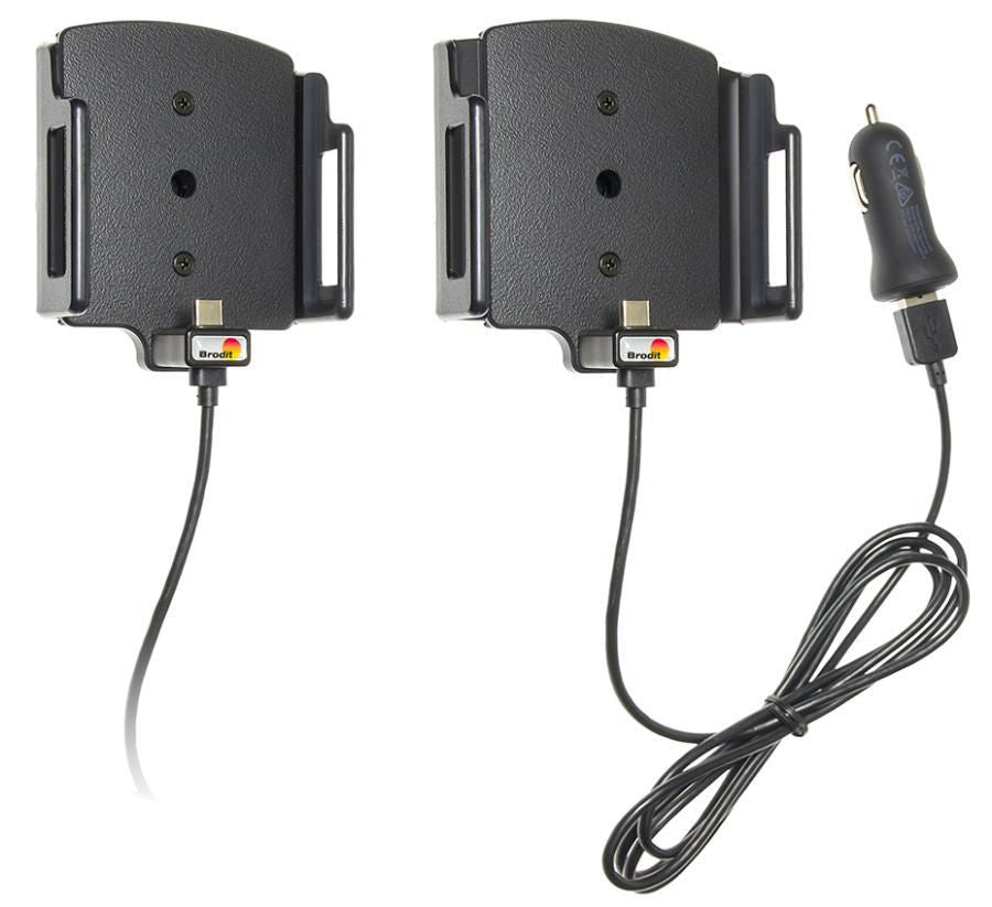 Brodit Active holder with cig-plug Adjustable holder. Fits for devices with and without skin with the follo 521845, Mobile phone/Smartphone,