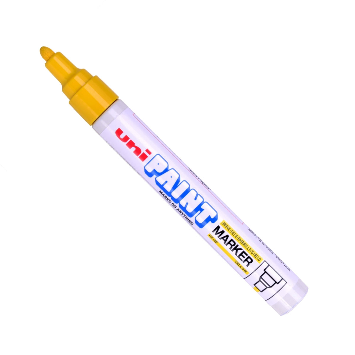 Uni-Ball PX-20 Paint Markers Medium Bullet Tip Yellow Pack of 12