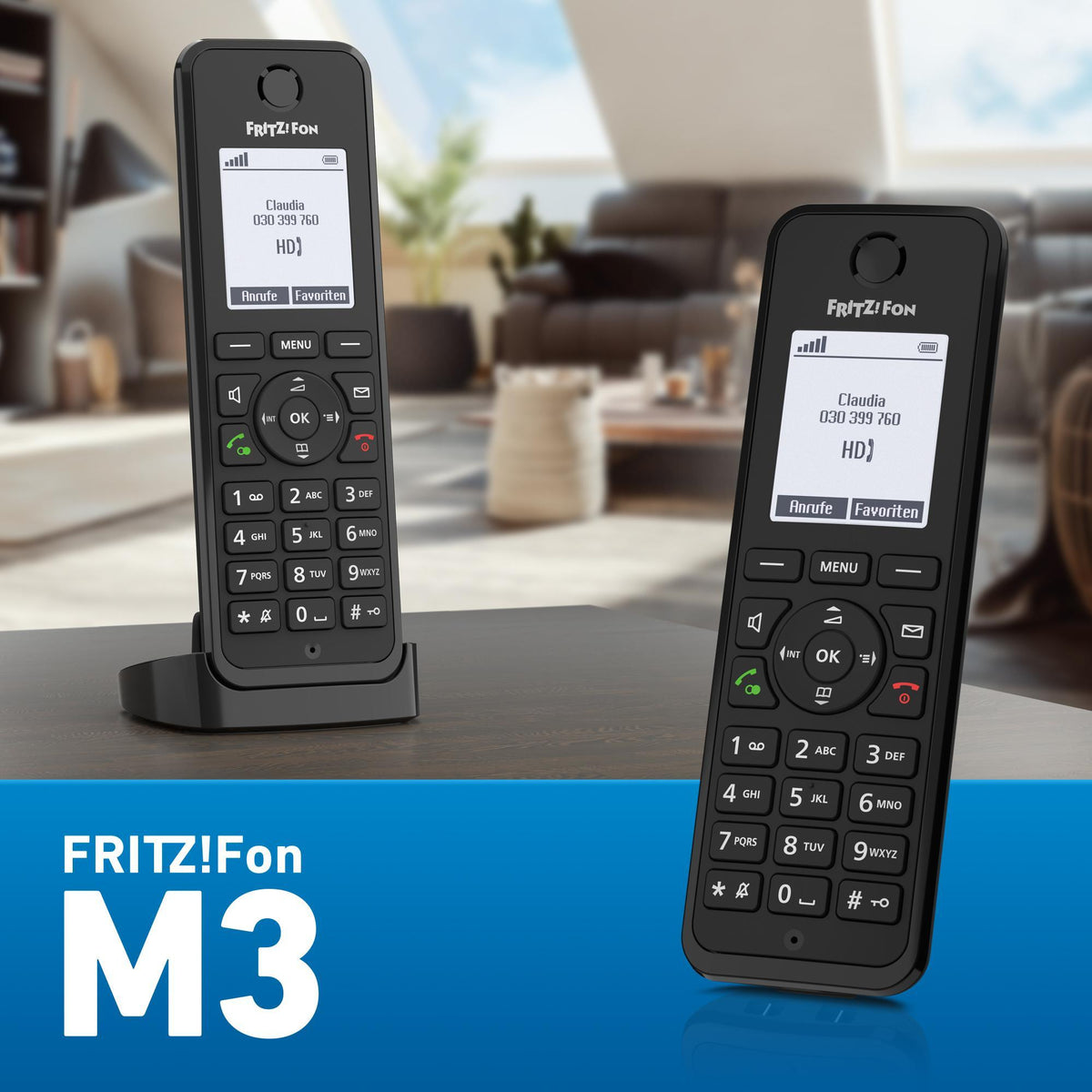 Fon M3 DECT telephone Caller ID Black