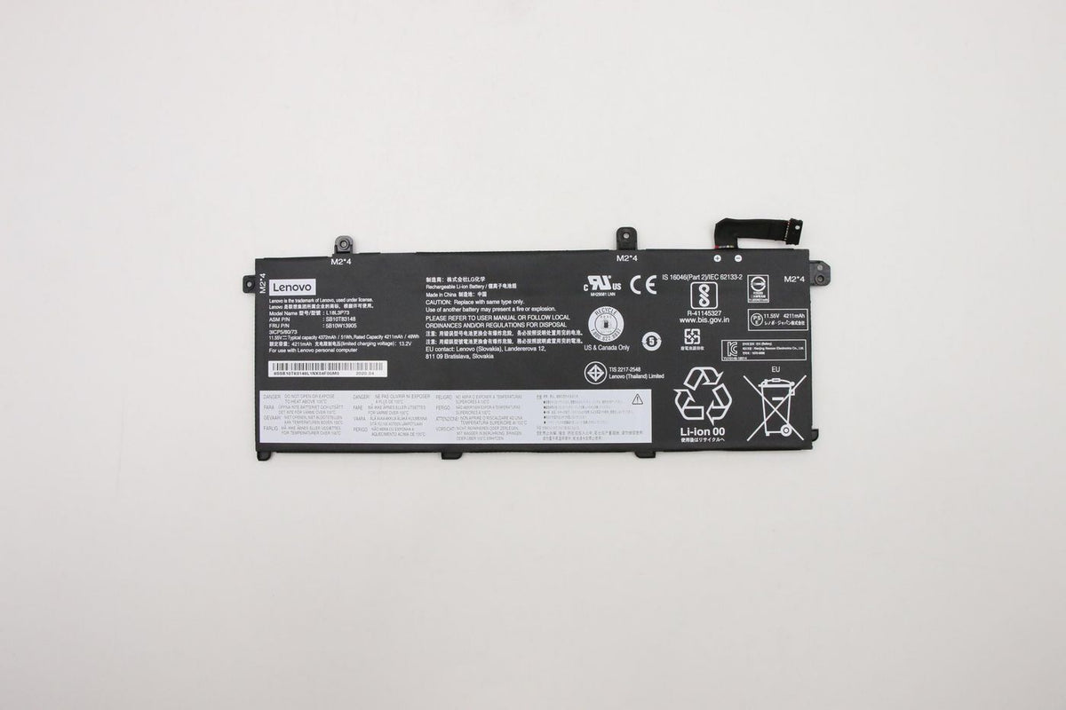 Lenovo 50Wh internal Lithium-Ion battery for Lenovo ThinkPad T490 5B10W13905, Battery, Lenovo