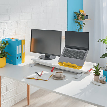 Leitz Ergo Cosy Standing Desk Converter with sliding tray