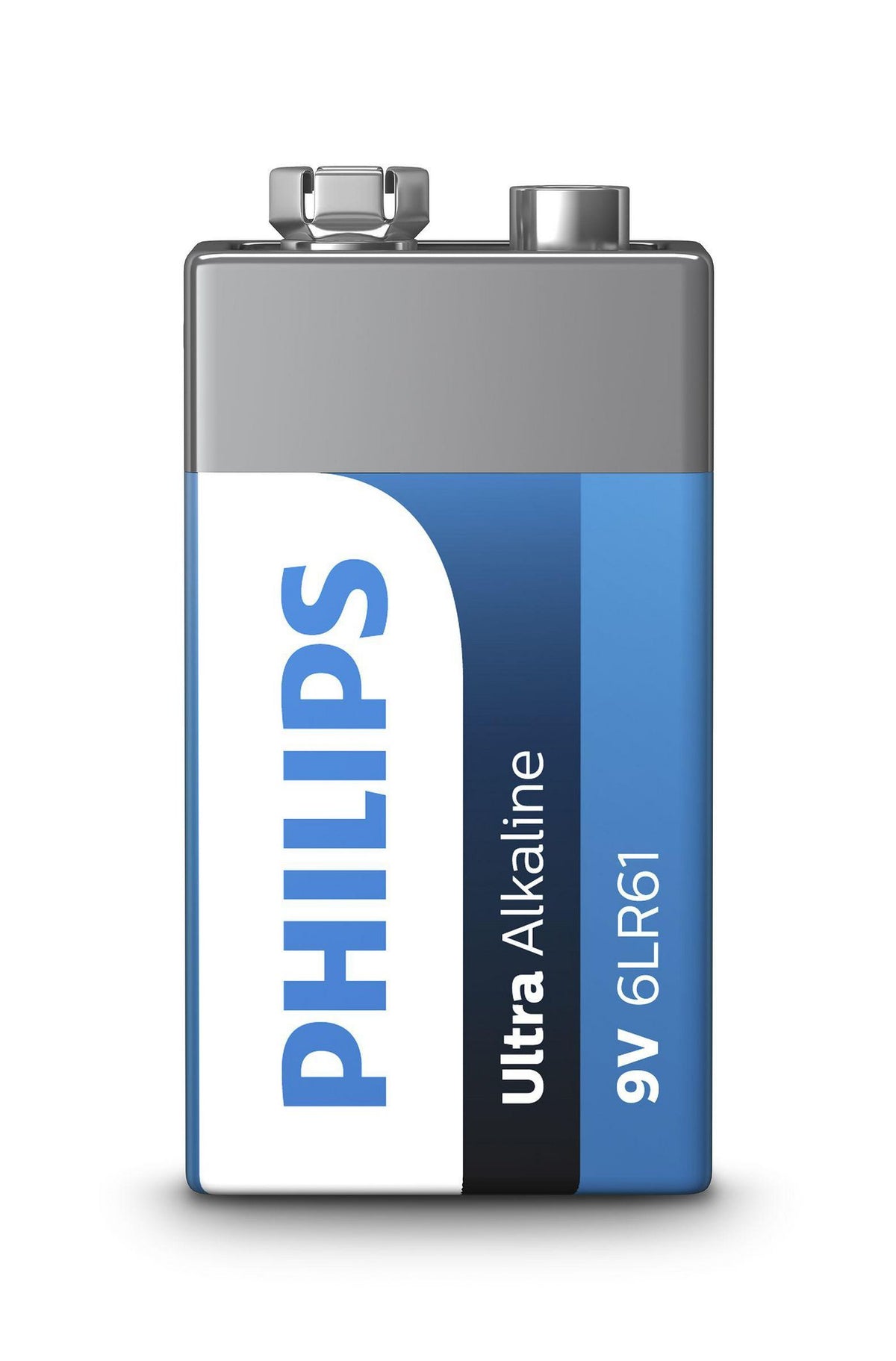Philips 6LR61E1B Ultra Alkaline Battery 6LR61E1B/10, Single-use battery, Alkaline, 9 V, 26.5 mm, 17.5 mm, 48.5 mm