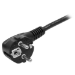 StarTech.com 2m (6ft) Computer Power Cord, 18AWG, EU Schuko to C13 Power Cord, 250V 10A, Black Replacement AC Cord, TV/Monitor Power Cable, Schuko CEE 7/7 to IEC 60320 C13 Power Cord - PC Power Supply Cable