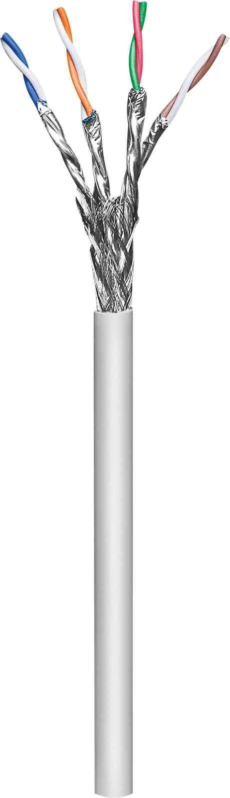 Intellinet Network Bulk Cat7 Cable, 23 Awg, Solid Wire, Grey, 100M, S/Ftp, Lszh, Cpr-Dca Rated, Roll