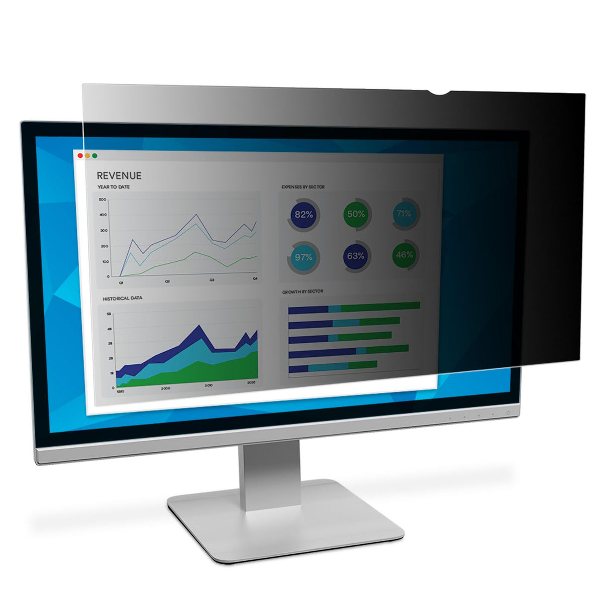 3M PF490W3E display privacy filters Frameless display PF490W3E, 124.5 cm (49"), 32:9, Monitor, Frameless display privacy filter,