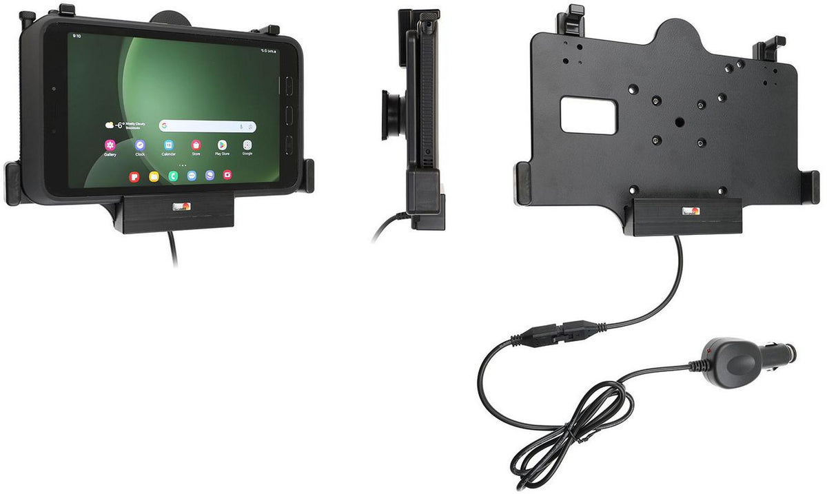 Brodit Active holder with cig-plug,original skin devices, tilt swivel,AMPS,VESA 75,For Samsung Galaxy Tab Active 5/3