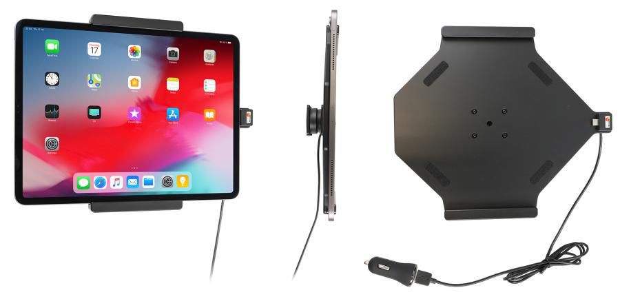 Brodit Active holder with cig-plug With tilt swivel. With USB cable. 721095, Tablet/UMPC, Active holder, Car, Black