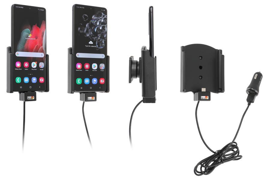 Brodit Active Holder With Cig-Plug for Galaxy S20 Ultra 5G 721192, Mobile phone/Smartphone, Active holder, Car/Indoor, Black