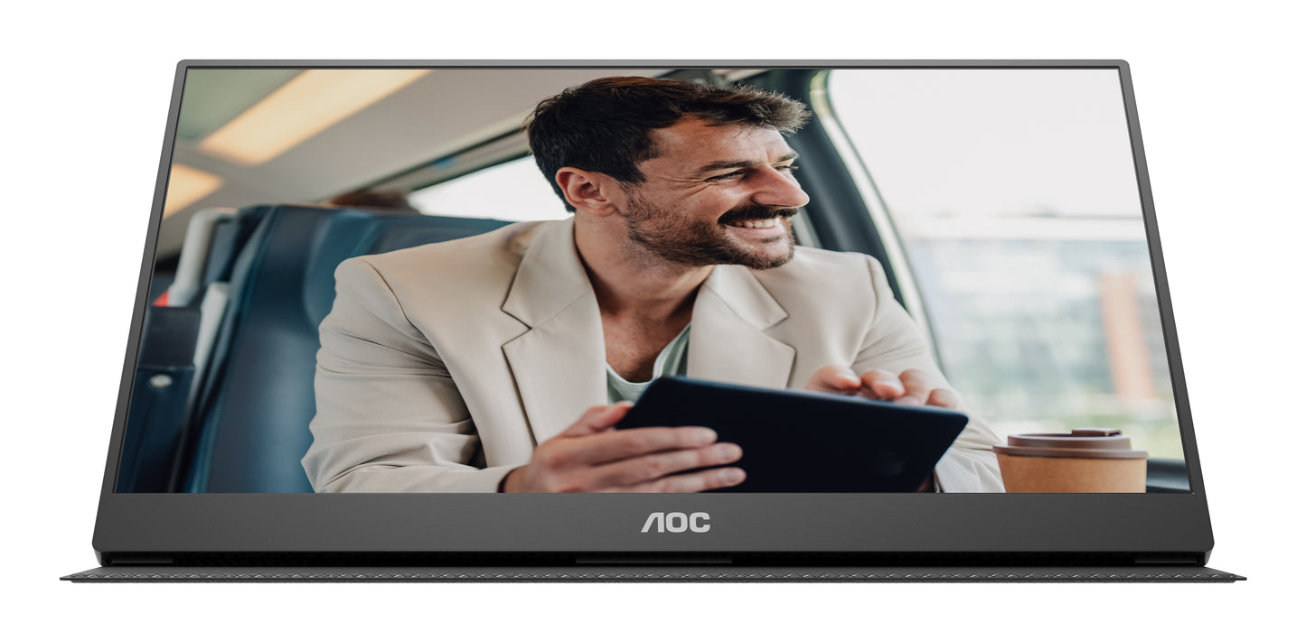 AOC 16T20E2 portable TV/monitor Portable monitor Black 39.6 cm (15.6") LED 1920 x 1080 pixels