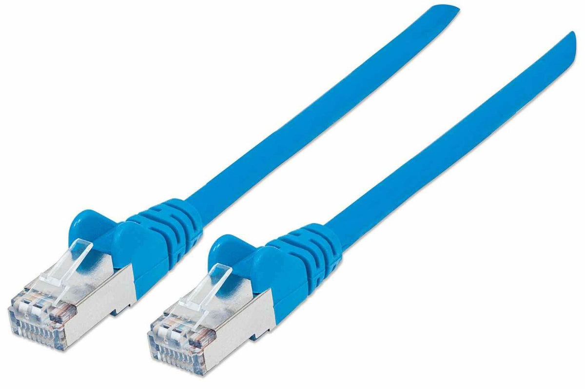 Intellinet High Performance Network Cable Network Patch Cable, Cat7 Cable/Cat6A Plugs, 2m, Blue, Copper, S/FTP, LSOH / LSZH, PVC, RJ45, Gold Plated