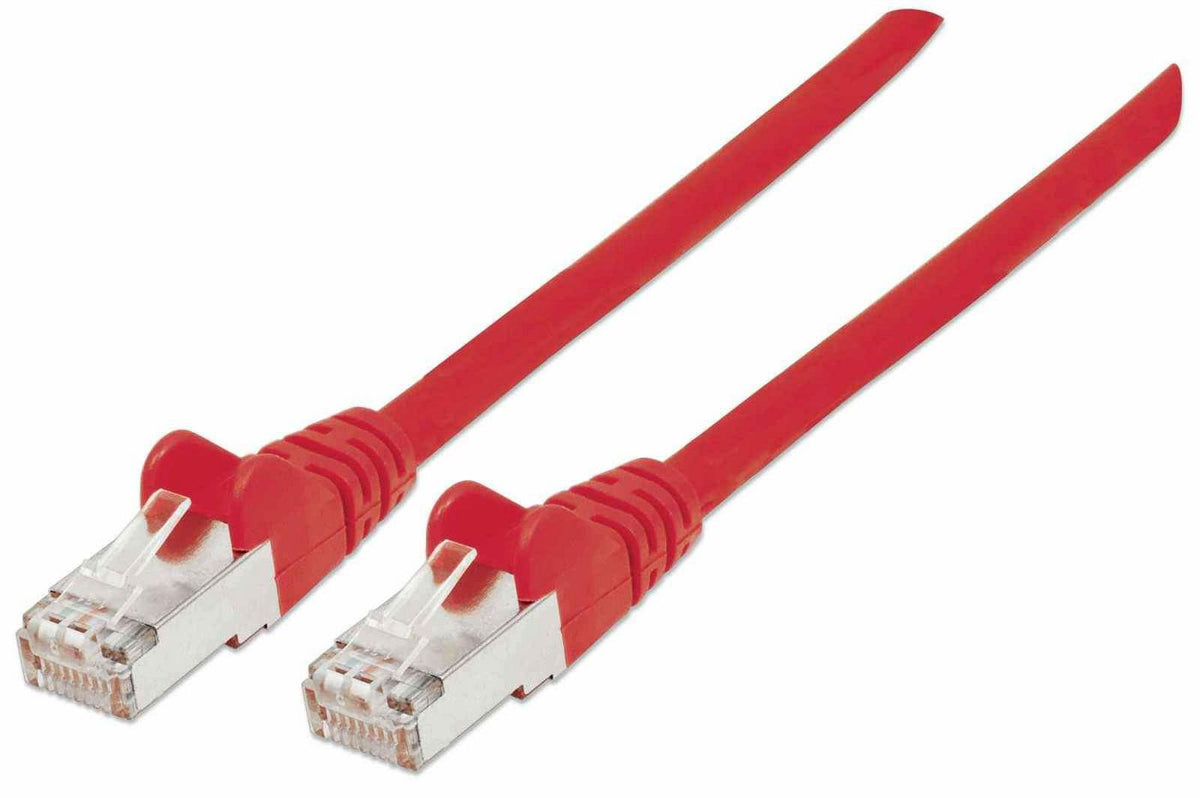 Intellinet High Performance Network Cable Network Patch Cable, Cat7 Cable/Cat6A Plugs, 5m, Red, Copper, S/FTP, LSOH / LSZH, PVC, RJ45, Gold Plated