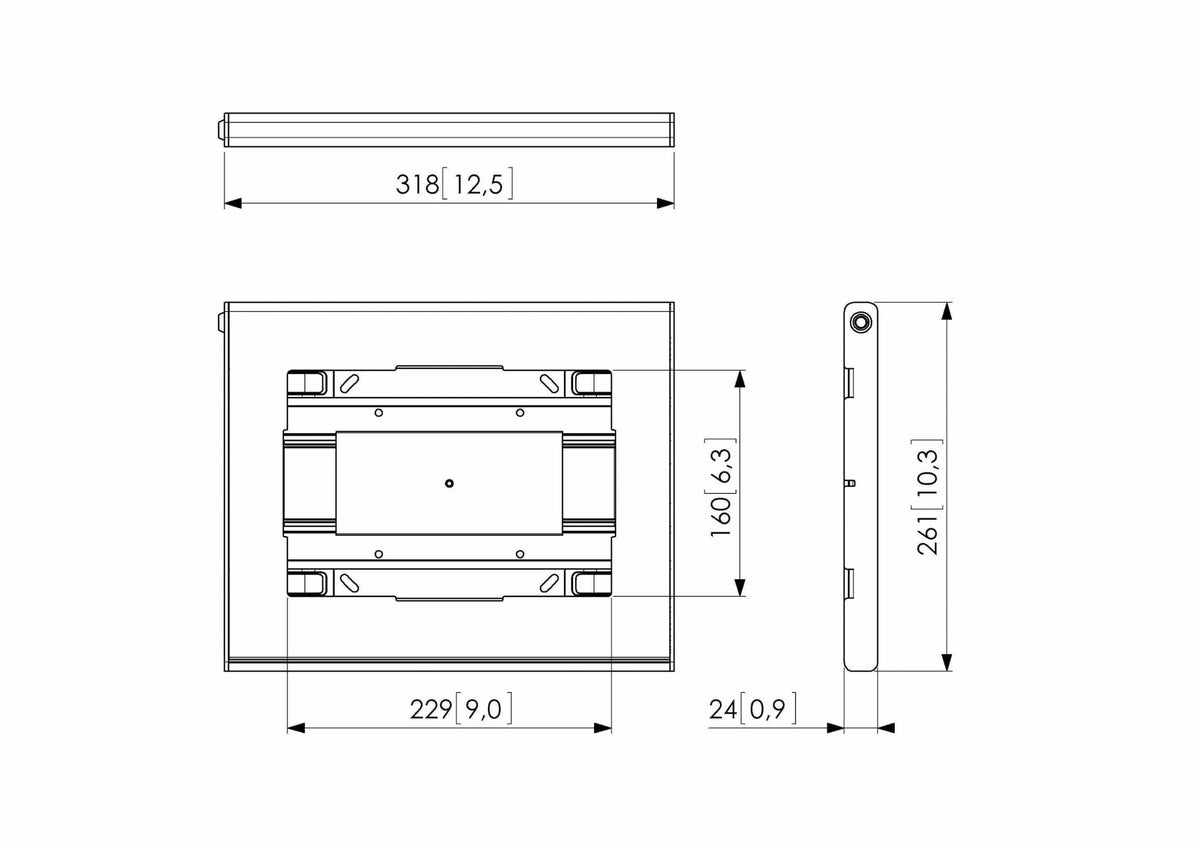 Vogel's PTS 2010 tablet security enclosure 25.4 cm (10") Aluminium,Silver