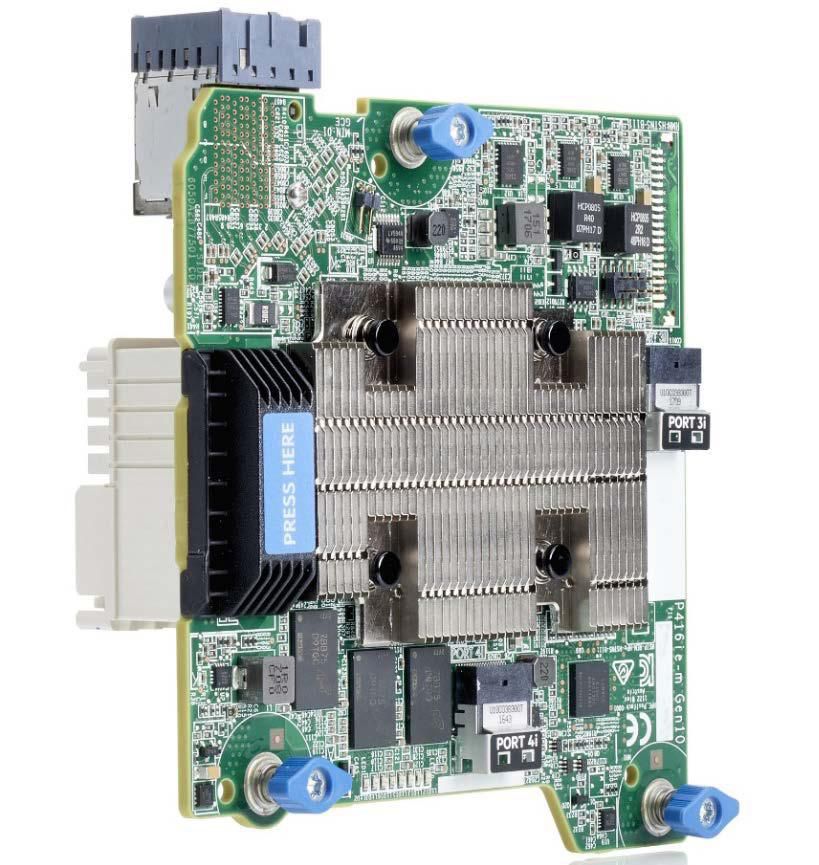 Hewlett Packard Enterprise SPS-PCA, NROC P416IE-M SR SmartArray P416ie-m SR Gen10, SAS,Serial ATA, PCI Express x8, 0,1,1 ADM,5,6,10,50,60, 12 Gbit/s, Synergy 480