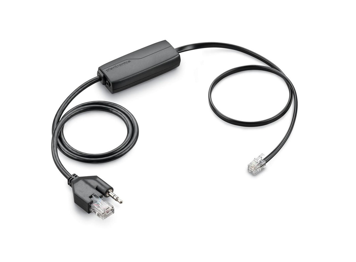 Poly APD-80 EHS APD-80, RJ45+ 3.5mm - RJ11, Male/Male, Black, Plantronics CS500, Savi