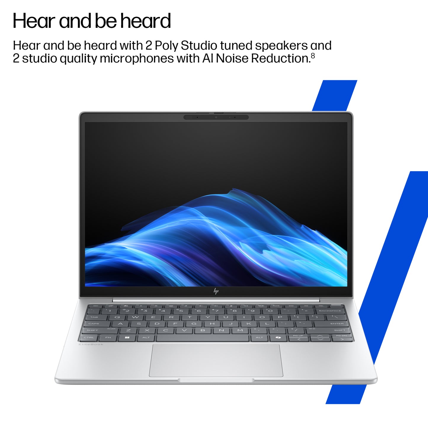 HP EliteBook 8 G1i 14 inch Notebook AI PC Wolf Pro Security Edition Intel Core Ultra 7 255U Laptop 35.6 cm (14") WUXGA 16 GB DDR5-SDRAM 512 GB SSD Wi-Fi 6E (802.11ax) Windows 11 Pro Silver