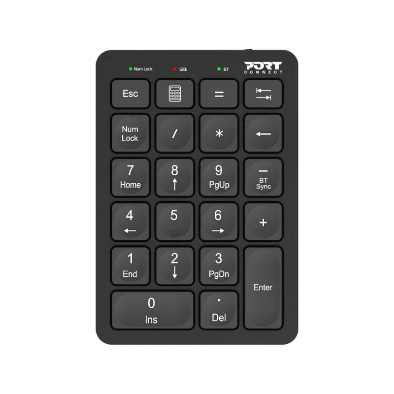 Port Designs 900802 numeric keypad Laptop/PC Bluetooth Black