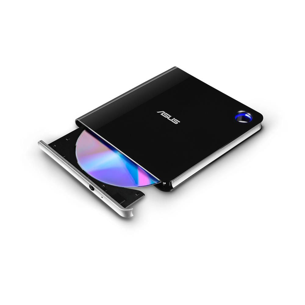 Asus SBW-06D5H-U Blu-Ray extern SBW-06D5H-U, Black, Silver, Tray, Desktop/Notebook, Blu-Ray RW, USB 3.1 Gen 1, 80,120 mm