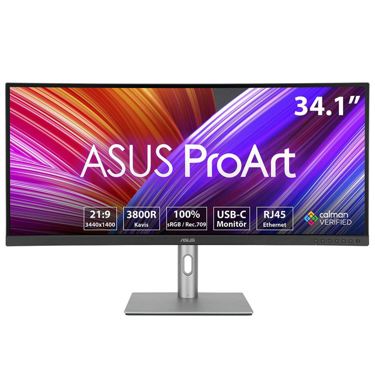 Asus Proart Pa34Vcnv Computer Monitor 86.6 Cm (34.1") 3440 X 1440 Pixels Ultrawide Quad Hd Lcd Black