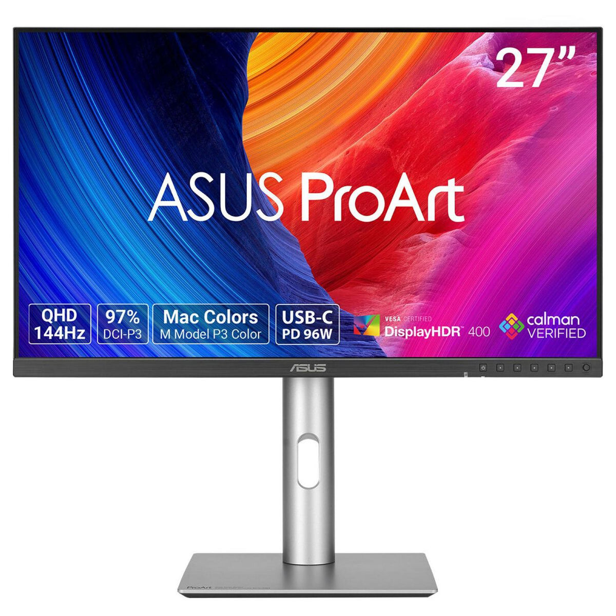 Asus Proart Pa278Cgrv Computer Monitor 68.6 Cm (27") 2560 X 1440 Pixels Wide Quad Hd Lcd Silver