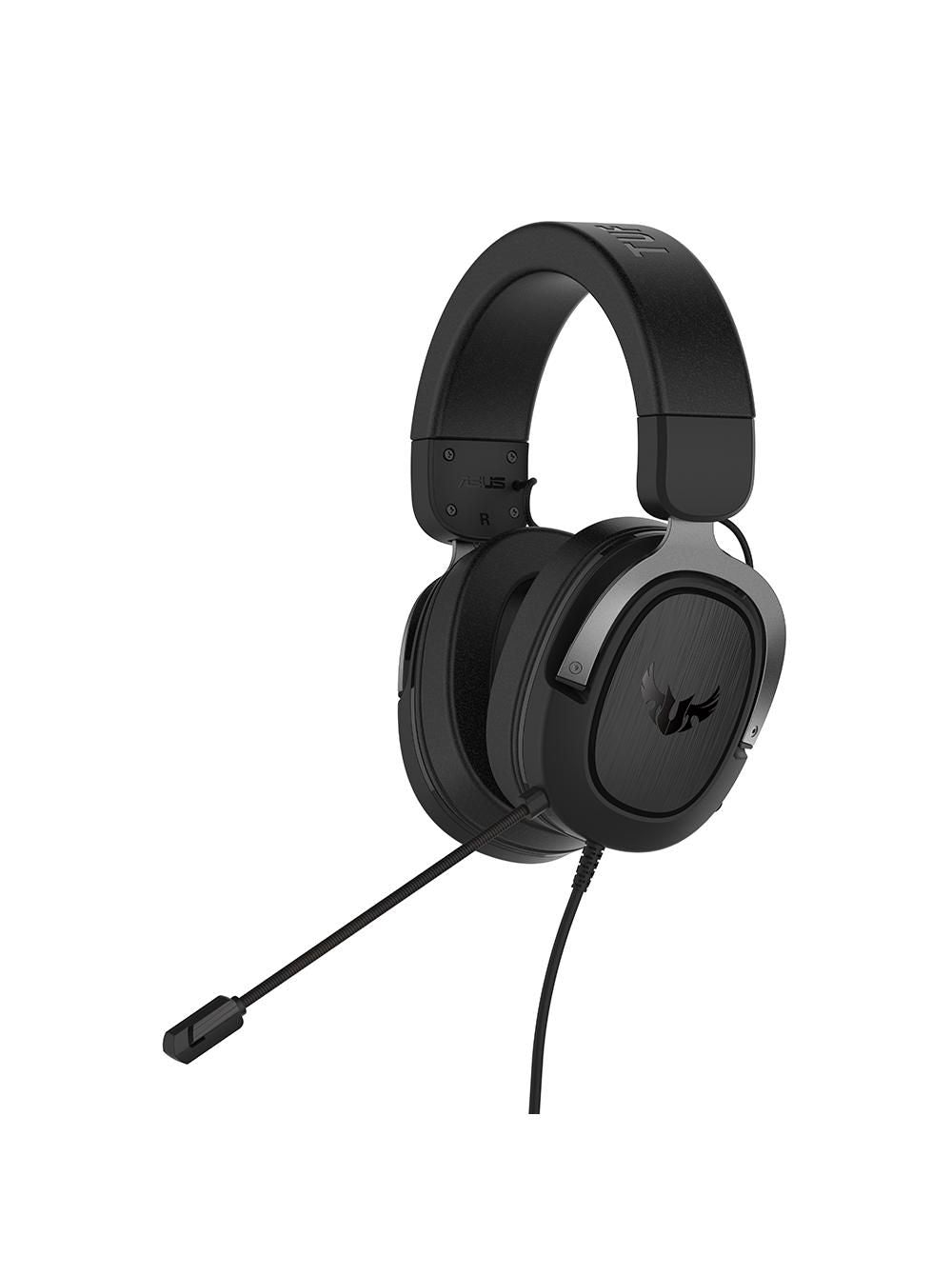 Asus TUF H3 GAMING HEADSET GUN METAL TUF Gaming H3, Headset, Head-band, Gaming, Black, Grey, Binaural, Gun Metal